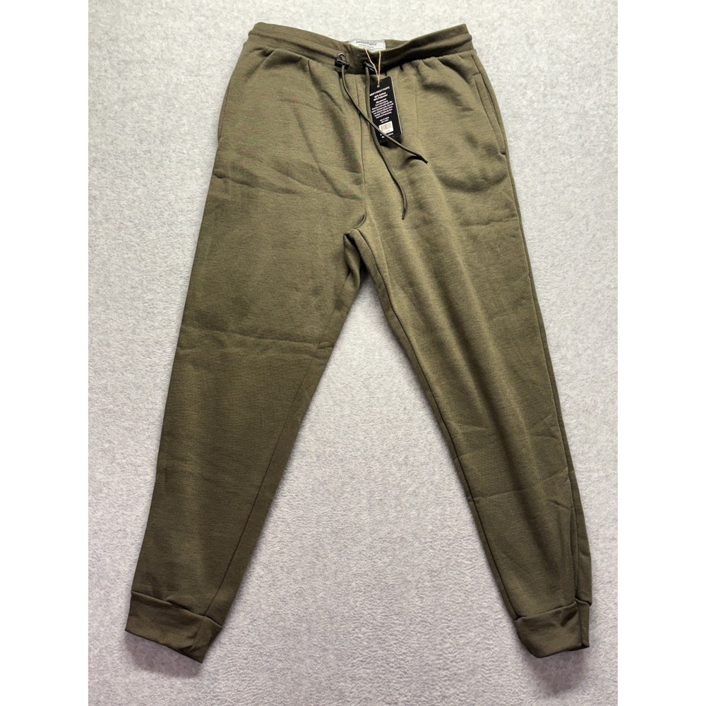 Jackson Hole Mens Sweatpants XL Olive Green Fleece Joggers NHA-FP-80843 NEW